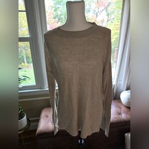 NWT, Banana Republic, Sustainable Blended Linen, Knit Sweater, Gold, Size M